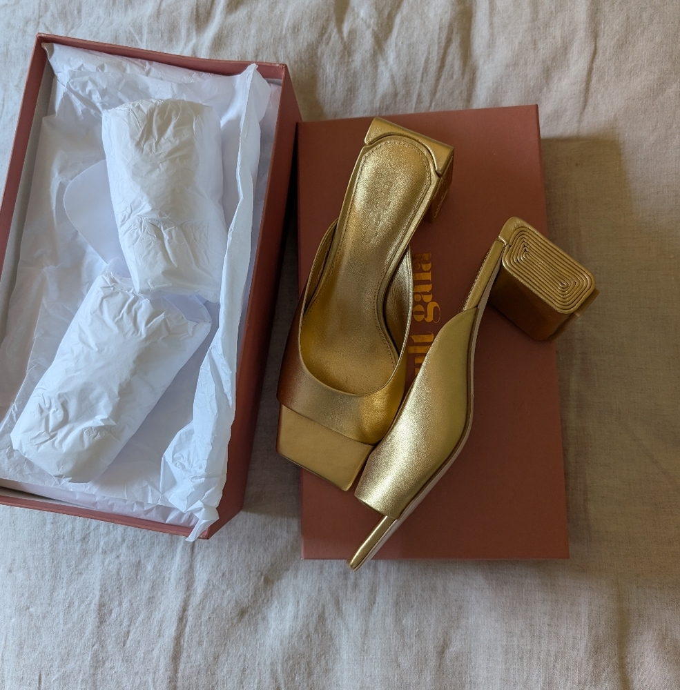 Cult Gaia Nala Sandal Gold